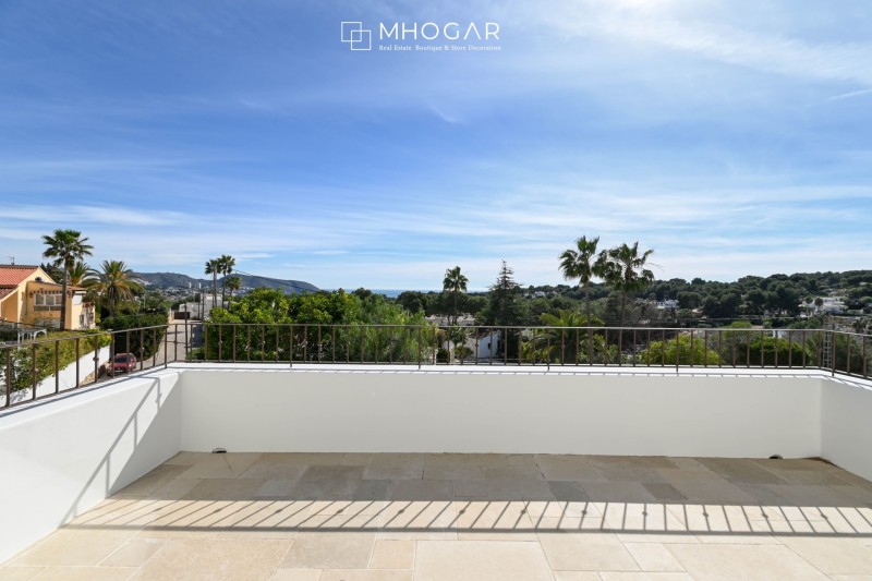 El arte de vivir en Moraira, Costa Blanca - elegante villa de obra nueva de estilo mediterráneo con vistas abiertas!